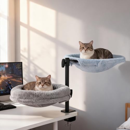 2 in 1 Cat Desk Bed