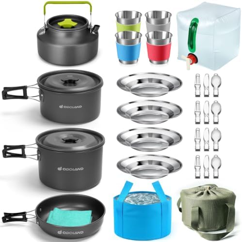 29pcs Camping Cookware Mess Kit
