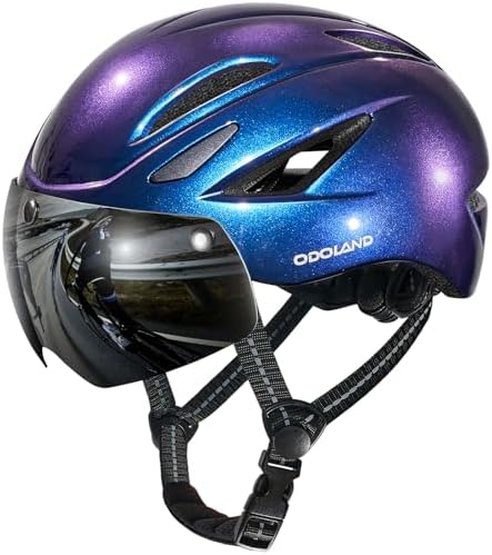 Adults Bike Helmet with Removable Magnetic Sun Visor
