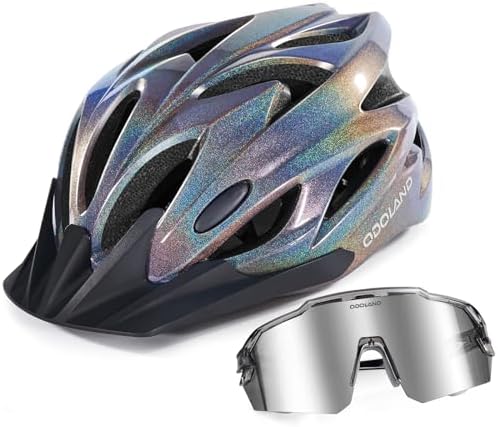 Bike Helmet with Cycling Sunglasses