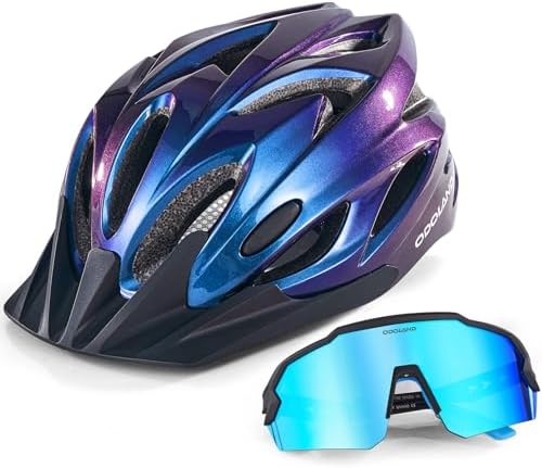 Bike Helmet with Cycling Sunglasses