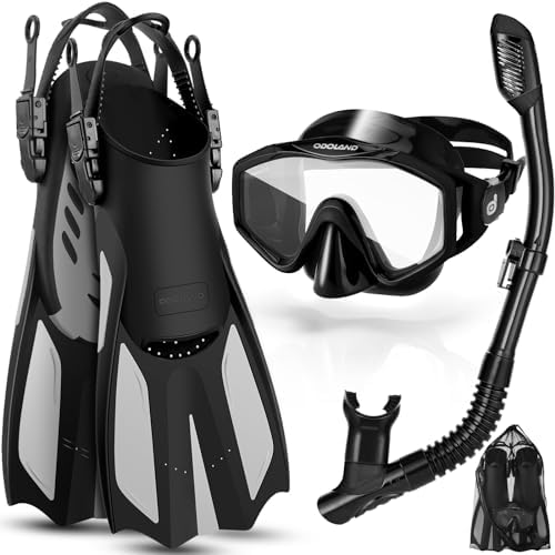 Snorkel Set, Snorkeling Packages with Dry Top Diving Mask, …